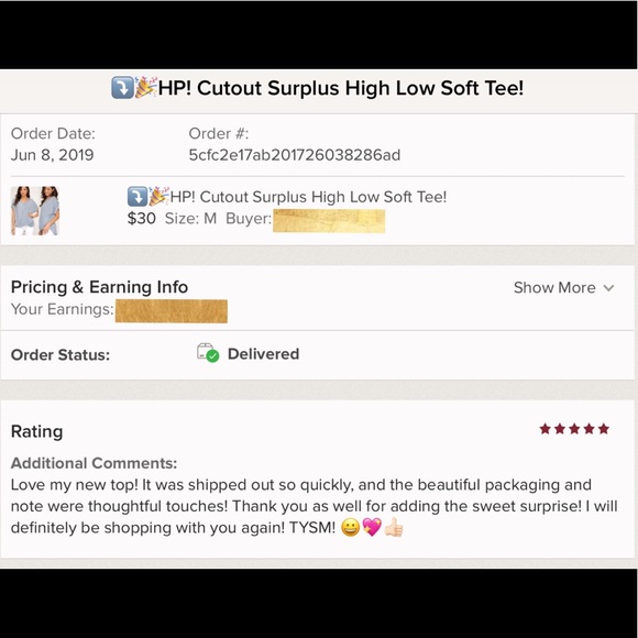 Cutout Surplus Boho Soft Blue Knit High Low Tee! - Picture 8 of 10